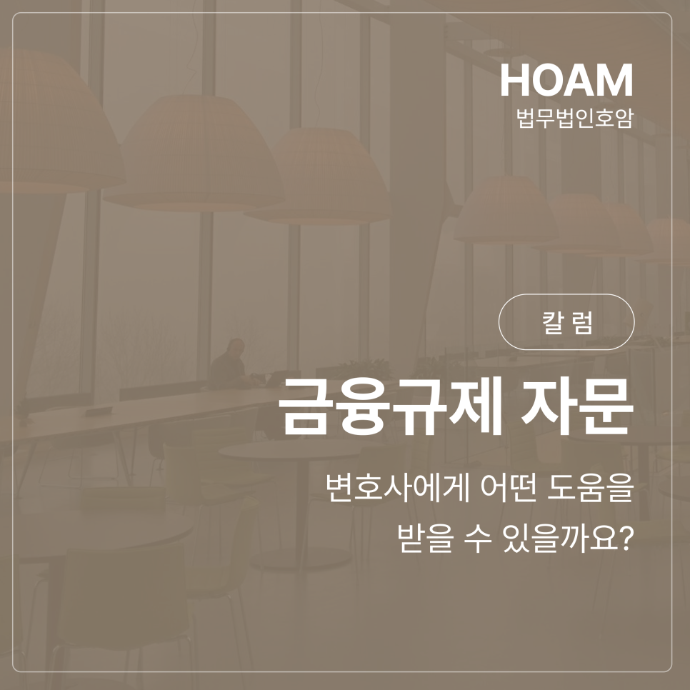 금융규제 자문, 변호사에게 어떤 도움을 받을 수 있을까요?